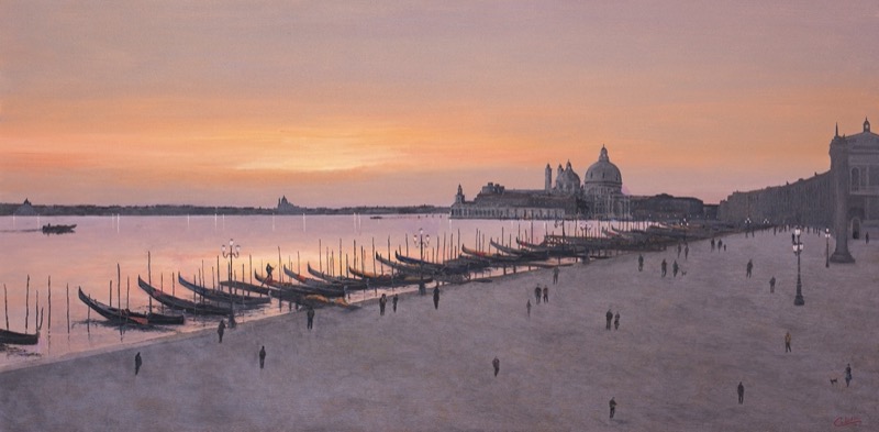 Venezia, 2023 - olio su tela - cm. 50x100