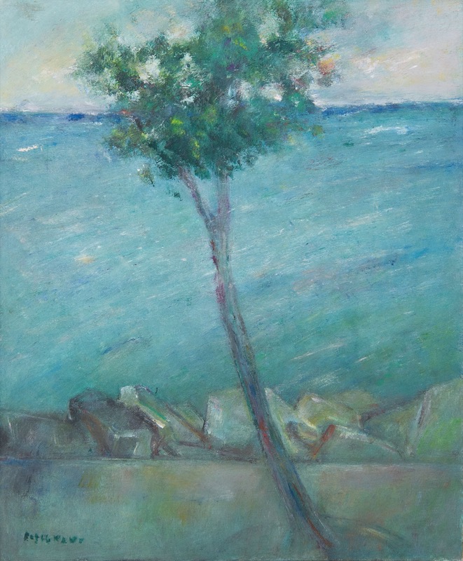 Paesaggio, s.d.- olio su tela - cm 60x50 (coll. privata Trieste)