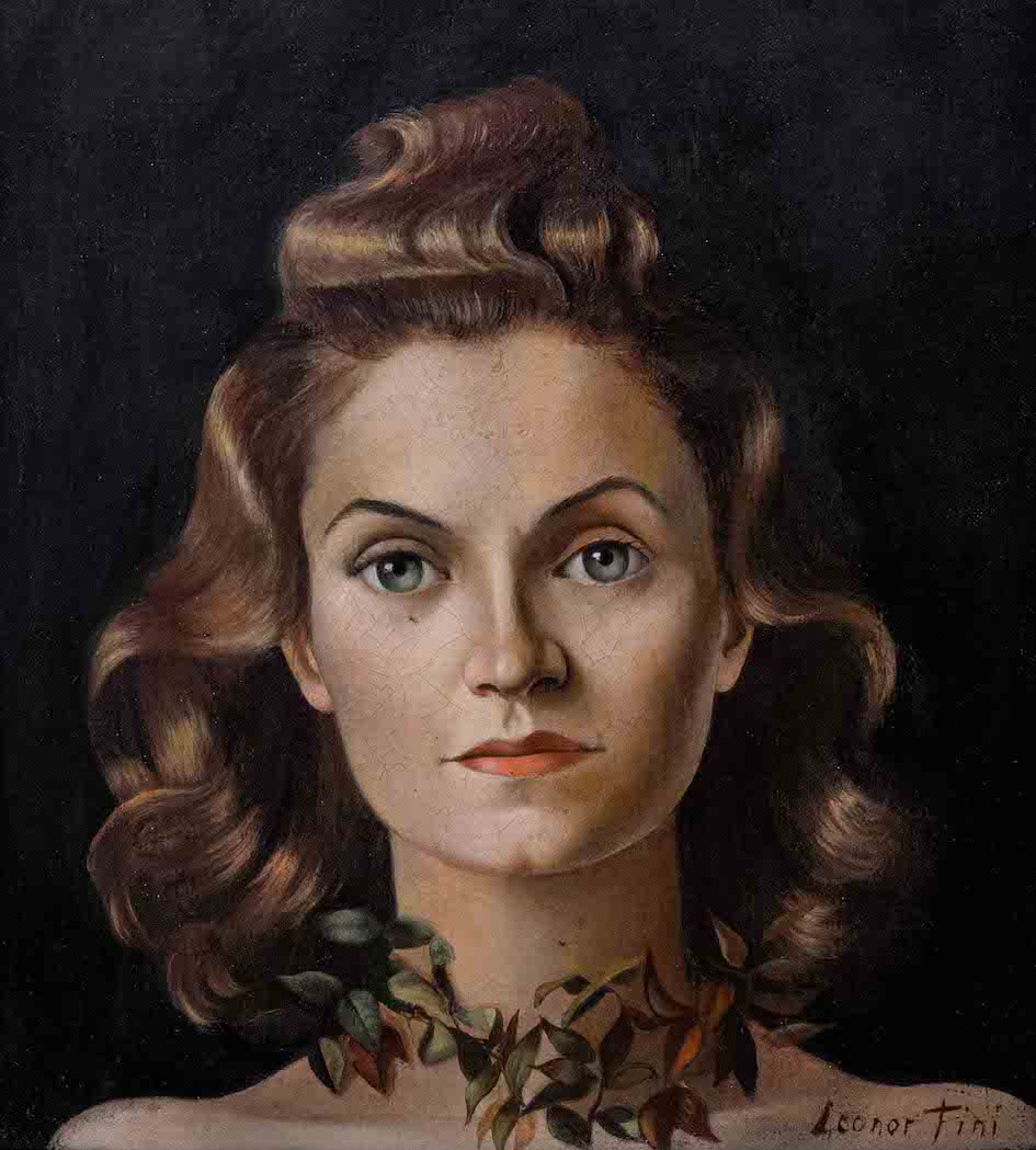 1.b. Leonor Fini - Ritratto di Maria Giussani - 1946 - olio - cm 25x21 - collezione privata, Trieste - © Marianna Accerboni