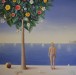 Albero alchemico e mare di Trieste, 2016 - olio su tela - cm 120x120