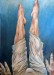 Claudio Nevyjel - La verticale, 1999 - olio su tela - cm100x70