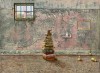 Aldo Bressanutti - Piramide - olio su tavola - cm. 30x40
