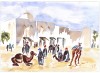 Mercato di cammelli, 2014 - acquerello su carta - cm 36x51 (coll. priv.)