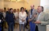 inaugurazione - da sin la curatrice Marianna Accerboni, l'artista Francois Piers e Flavio Tossi presidente Circolo Giuliani nel Mondo di Bruxelles (ph F. Viezzoli)