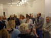 inaugurazione - da sin la curatrice Marianna Accerboni, l'artista Francois Piers e Flavio Tossi presidente Circolo Giuliani nel Mondo di Bruxelles (ph R. Moro)