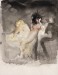 Ballerina al banco, anni '60 - acquerello - cm 60x40 (coll. Giulietta Frausin, Trieste)