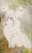 Figura femminile con gatti, tecnica mista creata dalla Fini nel '89 per aiutare Cociani nel lancio del Gattile, associazione dedita ai gatti, da lui fondata con l'astrofisica Margherita Hack e altri protagonisti della cultura triestina - cm 31x43