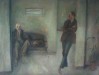 Sala d'attesa, 2010 - olio su tela - cm. 100 x 120