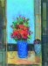 Vaso con fiori - olio su tela - cm 40x30