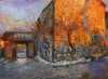 Tramonto a Col, 2013 - olio su tavola - cm 24x33
