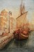 Vecchio barcone sulle Rive, 2011 - china e tempera - cm 50x70